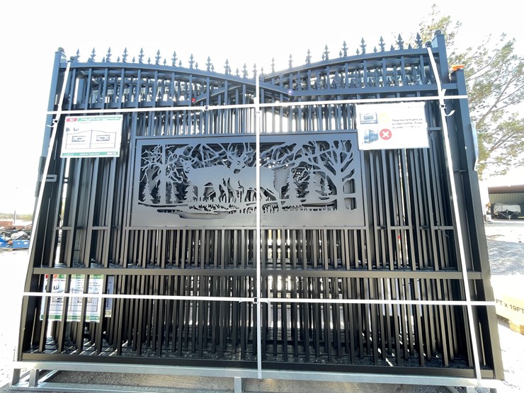 #3855-•-deer-motif-style-driveway-gates-image-9