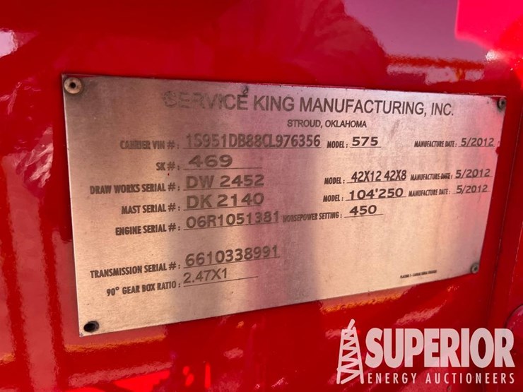 2011-service-king-575-d/d-well-service-rig,-s/n-4...-image-7