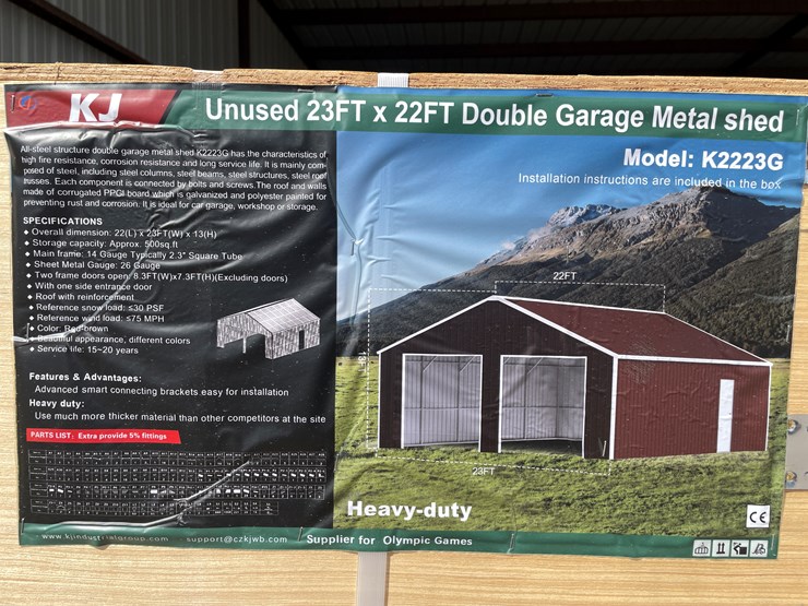 #3875-•-double-garage-metal-shed-image-1