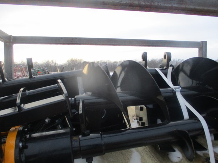 #6638-•-mini-excavator-attachment-package-qty-(8)-rake,-ripper,-grapple,12inch-auger,-16-inch-auger,8inch-narrow-bucket;-24inch-bucket,-32inch-bucket-image-2