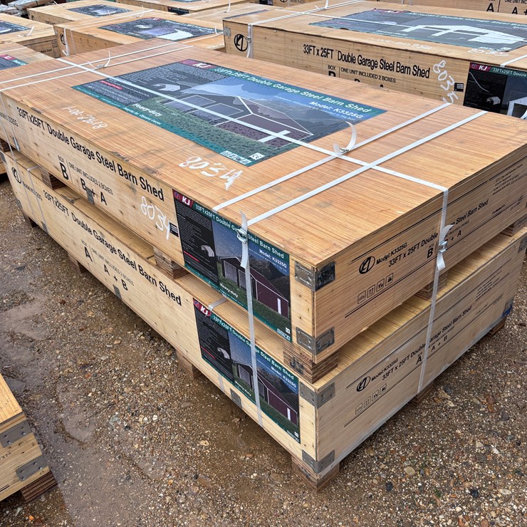 #8034 • DOUBLE GARAGE STEEL BARN