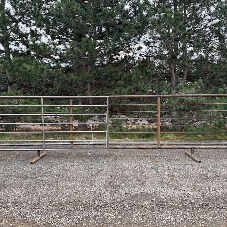 24' Freestanding Panel with 12' Gate