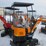 #6592-•-future-ft13-mini-excavator-gasoline-engine,-rubber-track,16in-digging-bucket,-hydraulic-plumbing,-bulldozer-blade,-manual-thumb-image-2