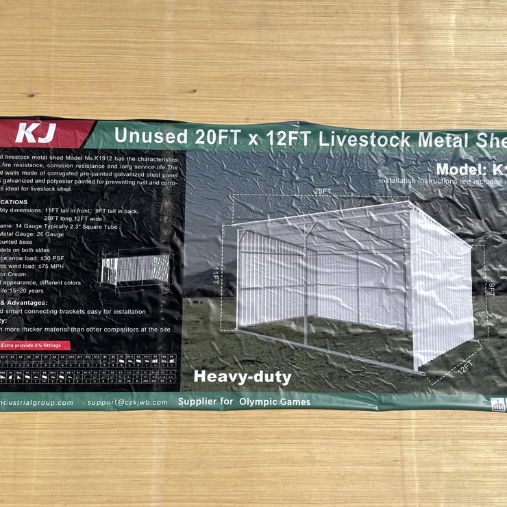 #3813 • Livestock Metal Shed