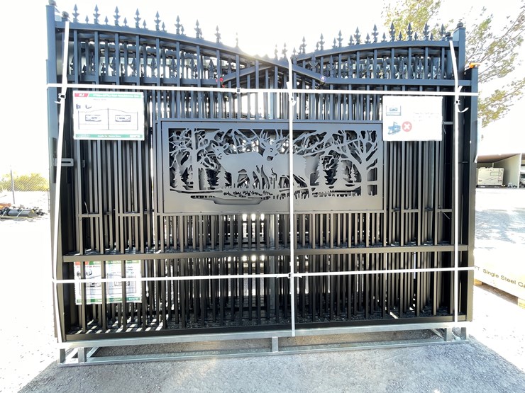 #3854-•-deer-motif-style-driveway-gates-image-2