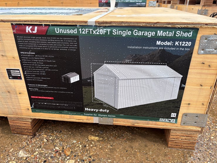 #8031-•-single-garage-metal-shed-image-2