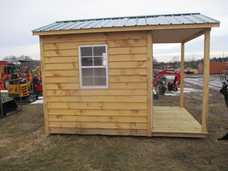 #6149-•-12x8-cabin-12x8-cabin-with-porch-windows-man-door-image-6