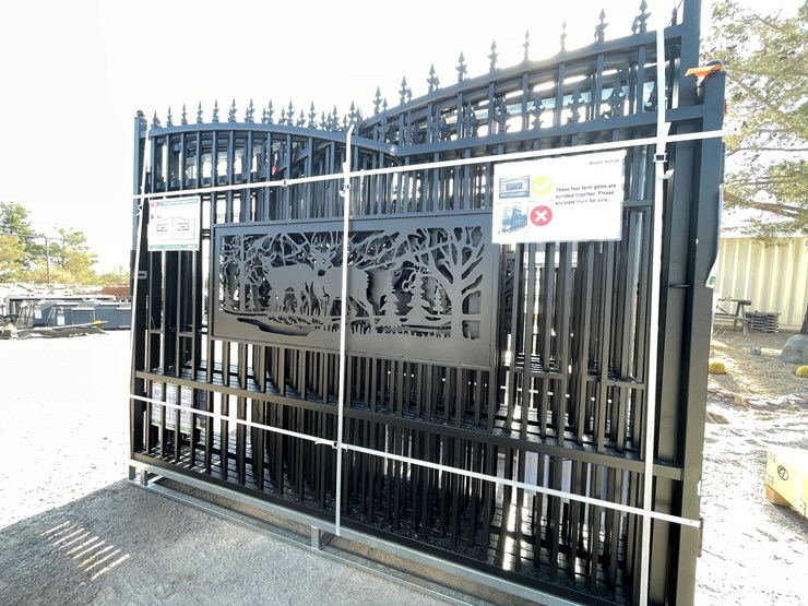 #3805-•-deer-motif-style-driveway-gates-image-9