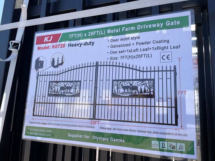 #3809-•-deer-motif-style-driveway-gates-image-10