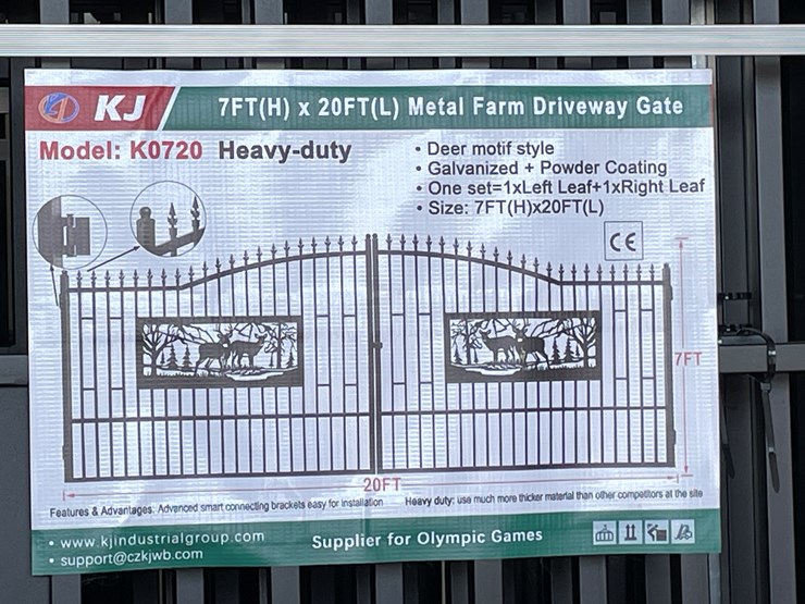 #3806-•-deer-motif-style-driveway-gates-image-11