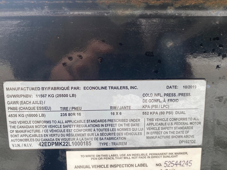 #354-•-2020-econoline-tandem-dually-equipment-trailer-(has-wi-title)-(helenville,-wi)-image-9
