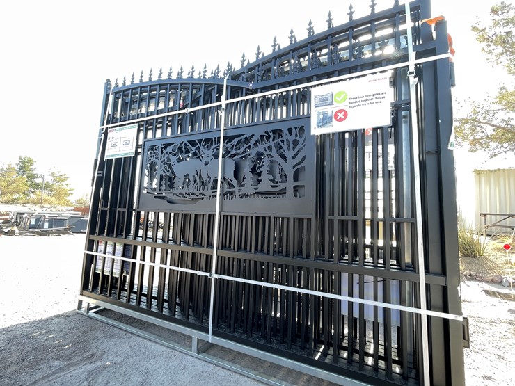 #3857-•-deer-motif-style-driveway-gates-image-9