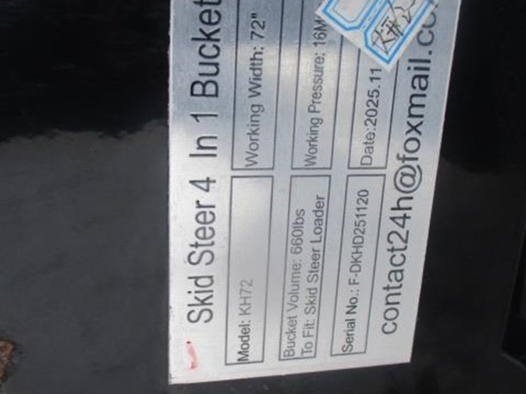 #6599-•-72"-skid-steer-4-in-1-bucket-working-width:-72"bucket-volume:-660lbsworking-pressure:-16mpa-21mpa-image-4