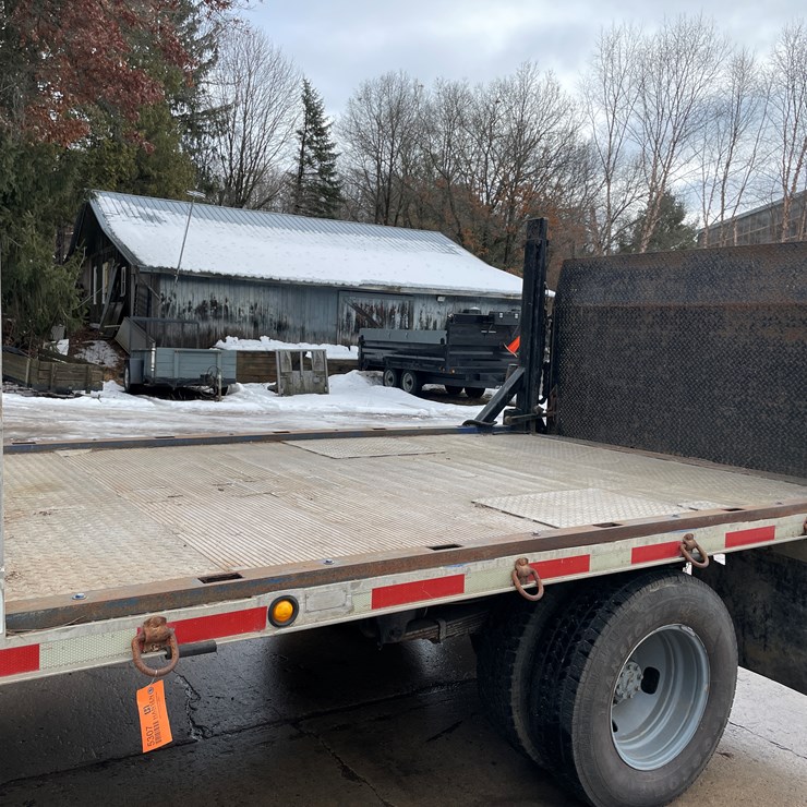 #350 • 12' Aluminum Flatbed with Tommy Lift Gate (Custer,WI)