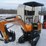 #6592-•-future-ft13-mini-excavator-gasoline-engine,-rubber-track,16in-digging-bucket,-hydraulic-plumbing,-bulldozer-blade,-manual-thumb-image-4