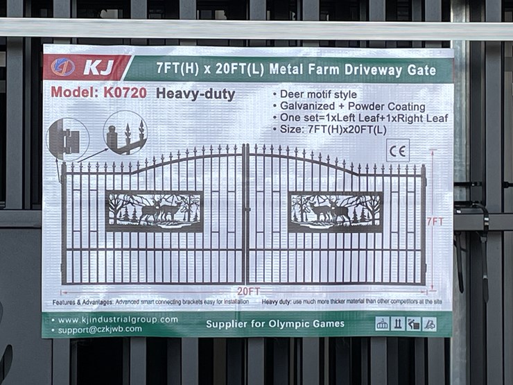 #3804-•-deer-motif-style-driveway-gates-image-11