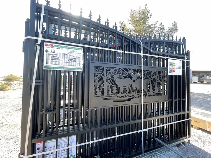 #3807-•-deer-motif-style-driveway-gates-image-10