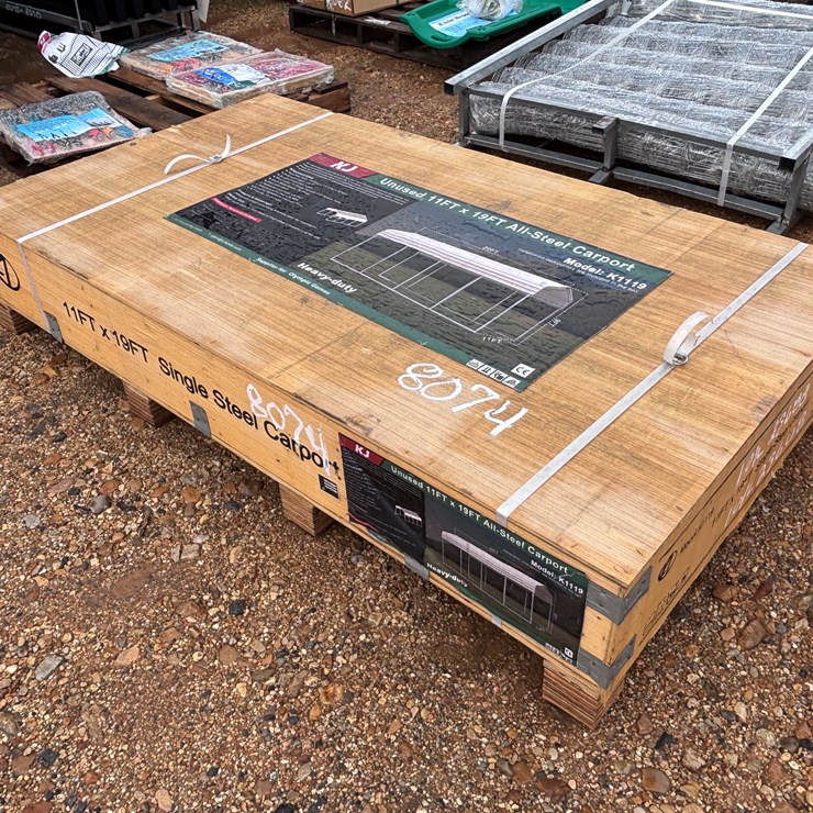 #8074 • STEEL CARPORT