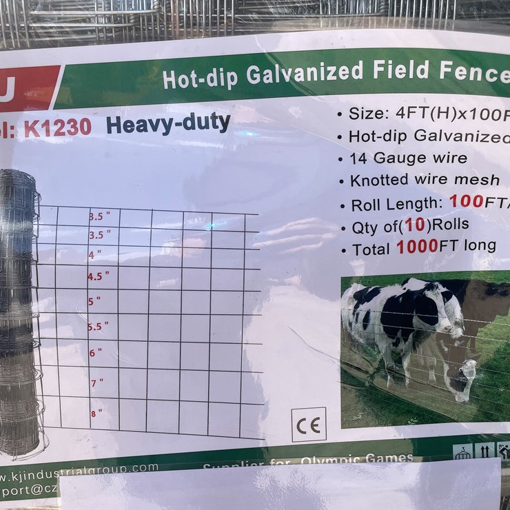#3832 • Field Galvanized Fence