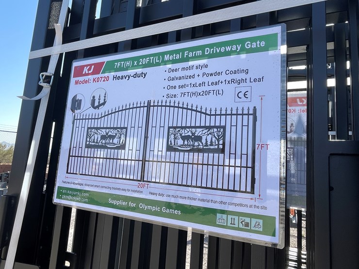 #3857-•-deer-motif-style-driveway-gates-image-10