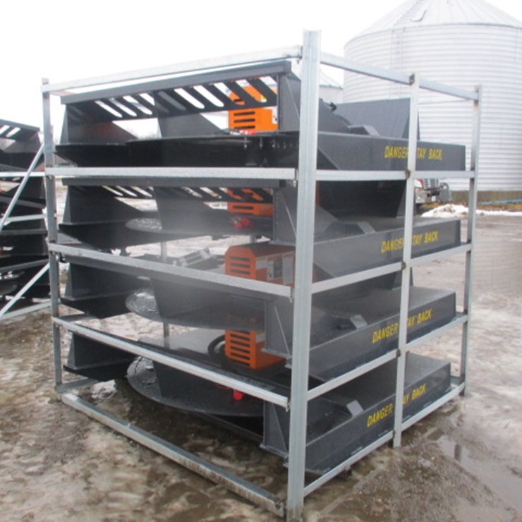 #6654 • 72" Skid Steer Brush Cutter Attachment Unused 2025 Skid Steer Brush Cutter Attachment Weight:776 lbs Hydraulic Flow Required:14-20 gpm Cutting Blades:2 Material Cutting:Up to 3" dia Cutting Width:66 in Wide (Overall):72 in Height (Overall):21.6