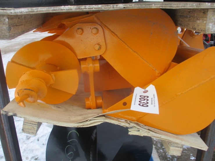 #6639-•-cat-301-excavator-attachment-package-qty-(8)-rake,-ripper,grapple,12inch-auger,-16-inch-auger,8inch-narrow-bucket;-24inch-bucket,32inch-bucket-fits-cat301-image-2