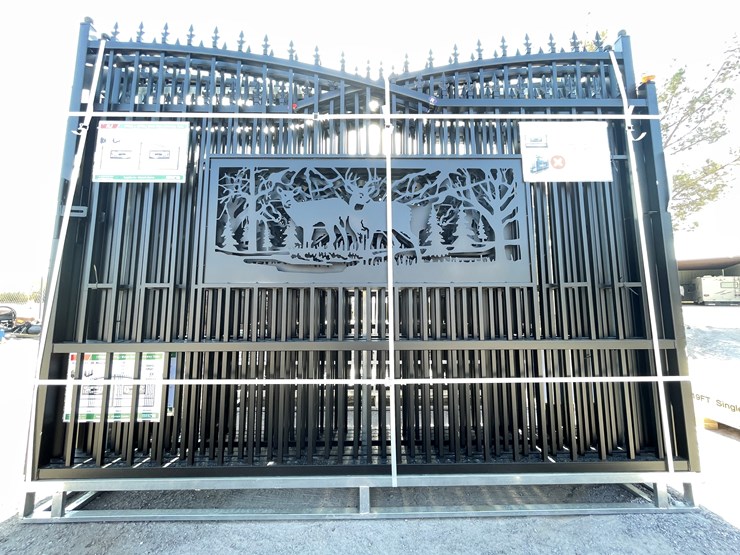 #3809-•-deer-motif-style-driveway-gates-image-9
