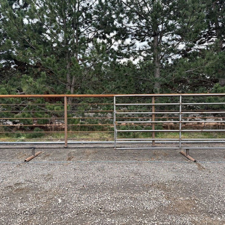 24' Freestanding Panel with 12' Gate