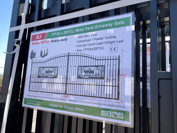 #3812-•-deer-motif-style-driveway-gates-image-13