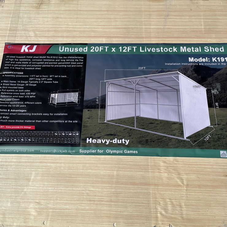 #3823 • Livestock Metal Shed