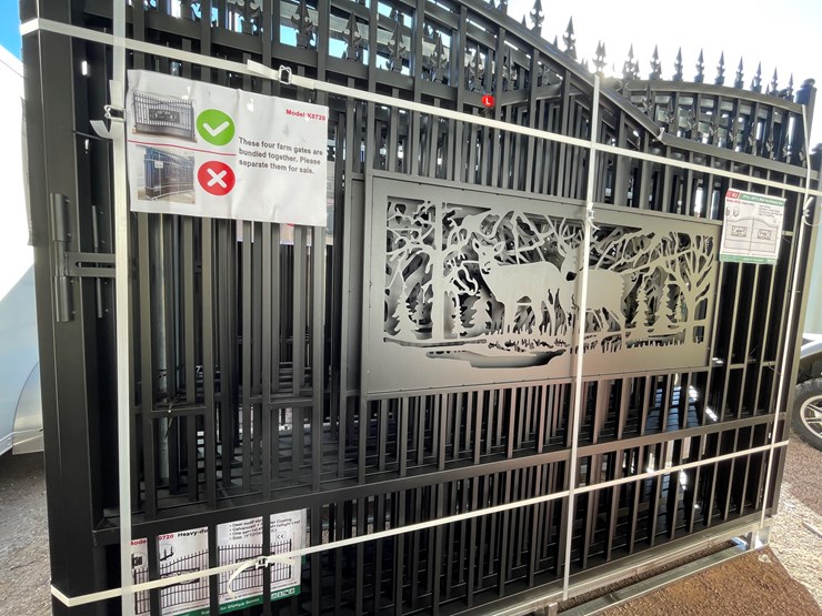 #3803-•-deer-motif-style-driveway-gates-image-7