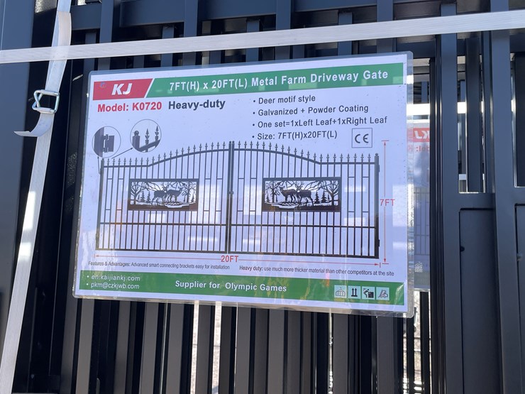 #3855-•-deer-motif-style-driveway-gates-image-10