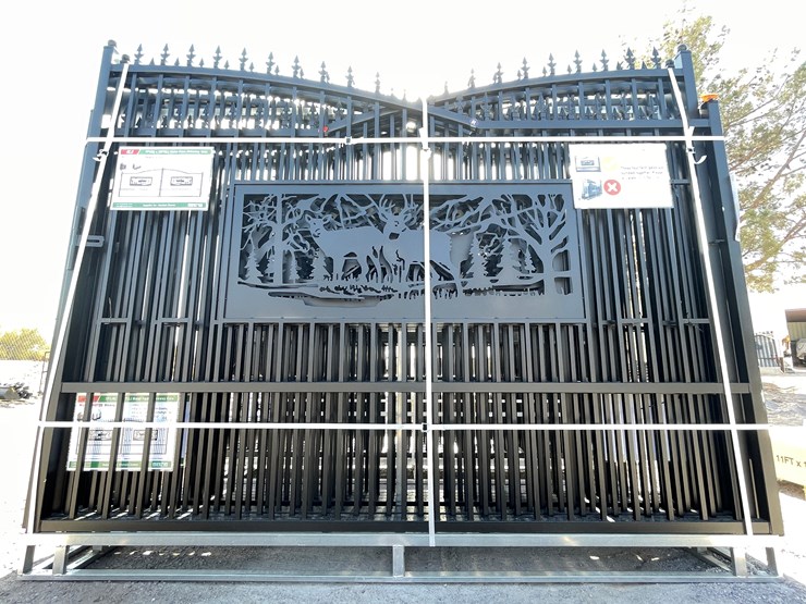 #3811-•-deer-motif-style-driveway-gates-image-9
