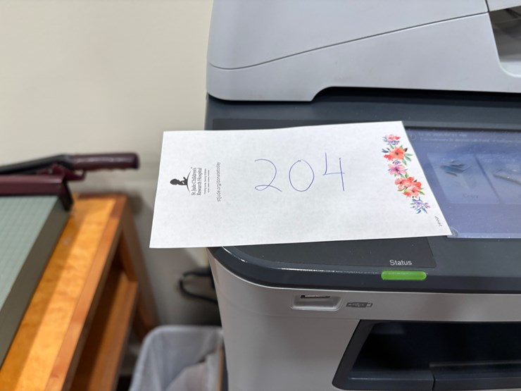 #204-•-samsung-printer-and-paper-cutter-with-table-image-7