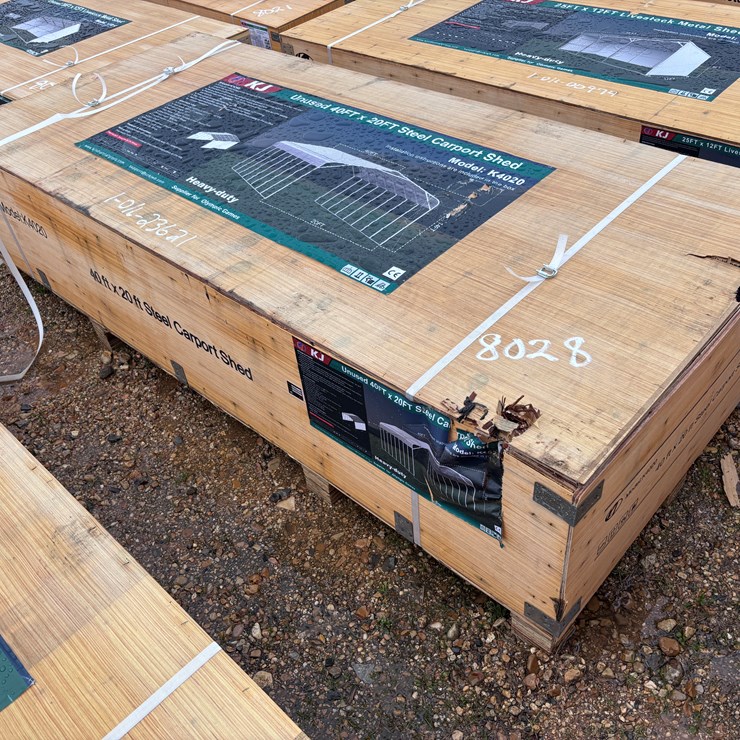 #8028 • STEEL CARPORT SHED