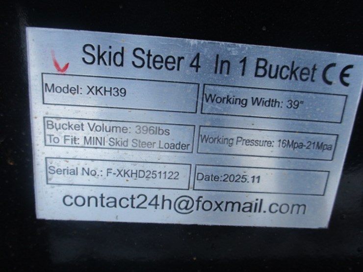 #6634-•-mini-skid-steer-4-in-1-bucket-working-width:-39"bucket-volume:-396lbsworking-pressure:-16mpa-21mpa-image-3