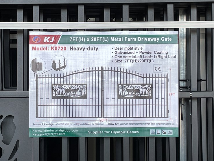 #3854-•-deer-motif-style-driveway-gates-image-11