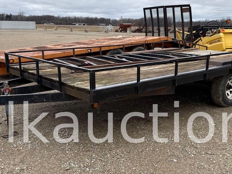 3108---nomanco-14'-flatbed-trailer-w/-4'-beavertail-(vin#--)(title-pending)-image-1