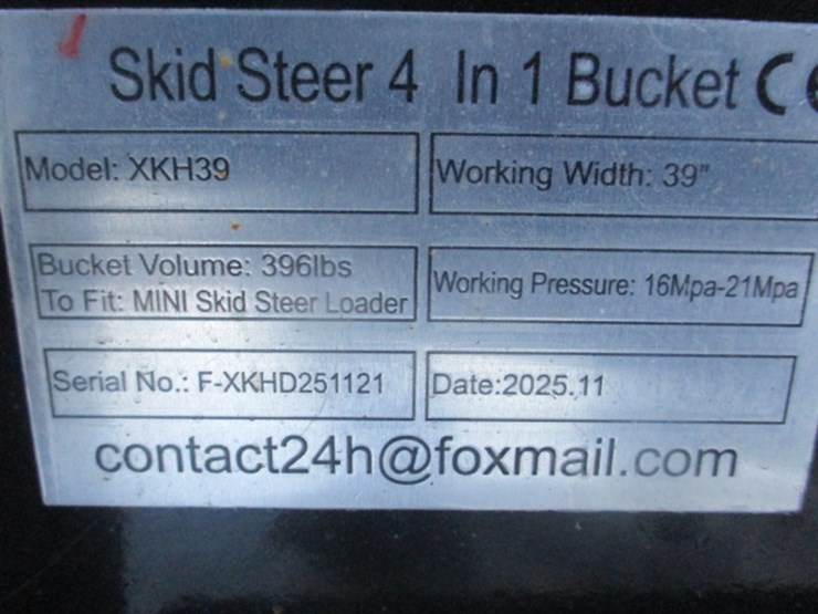 #6636-•-39"-mini-skid-steer-4-in-1-bucket-working-width:-39"bucket-volume:-396lbsworking-pressure:-16mpa-21mpa-image-6