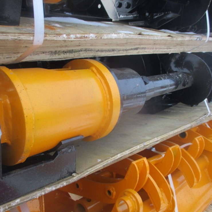 #6626 • Mini Excavator Attachment Package QTY (8) rake, ripper, Grapple,12inch auger, 16-inch auger,8inch narrow bucket; 24inch bucket,32inch bucket