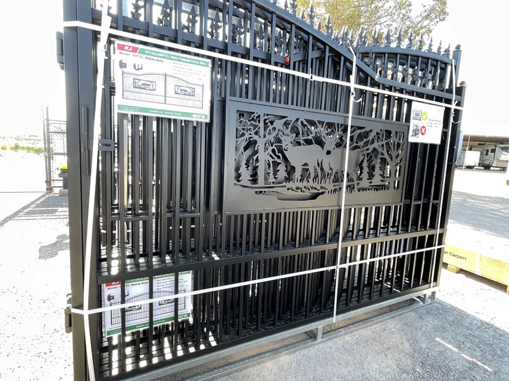 #3854-•-deer-motif-style-driveway-gates-image-5