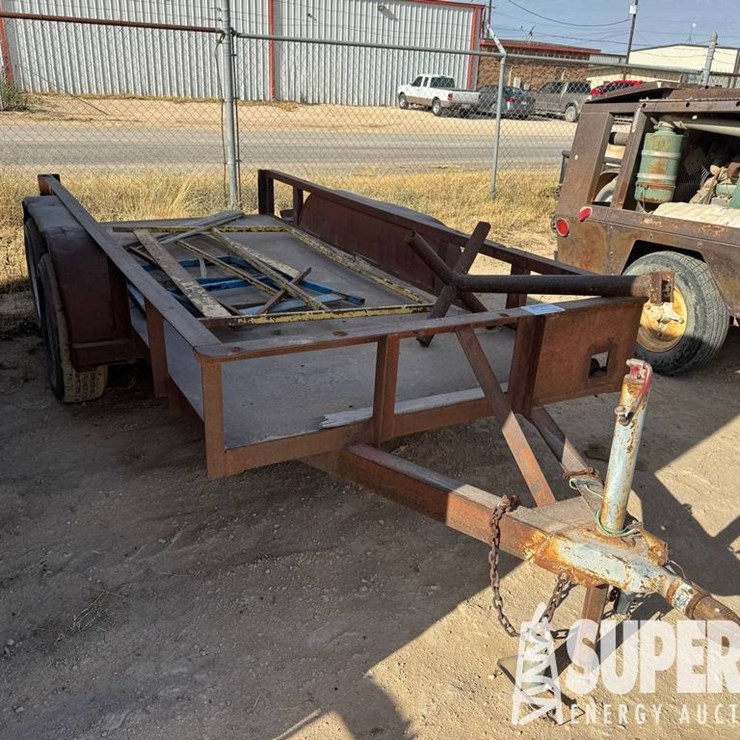 1990 WTA 5'W x 12'L T/A BP Utility Trailer, VIN-4...