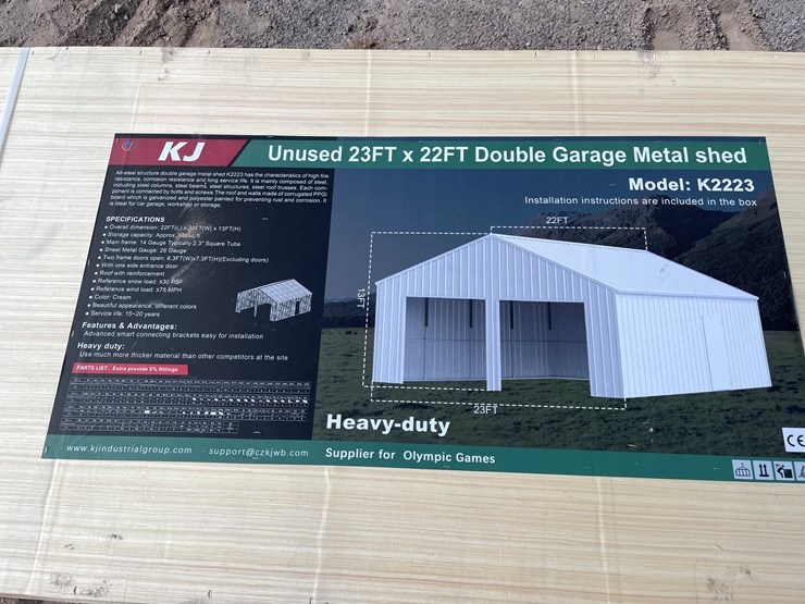 #3826-•-double-garage-metal-shed-image-1