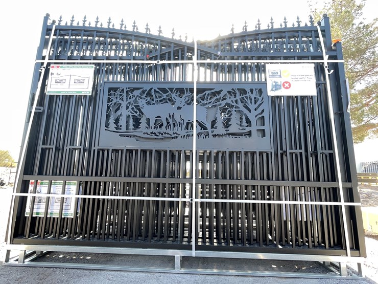 #3861-•-deer-motif-style-driveway-gates-image-2