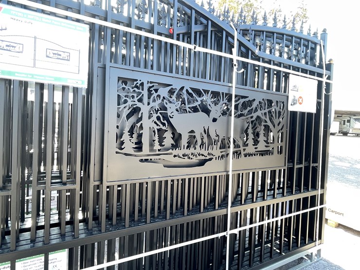 #3861-•-deer-motif-style-driveway-gates-image-7