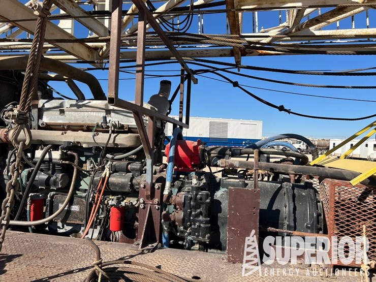 weins-550-d/d-well-service-rig,-w/-tubing-drum-f/...-image-2