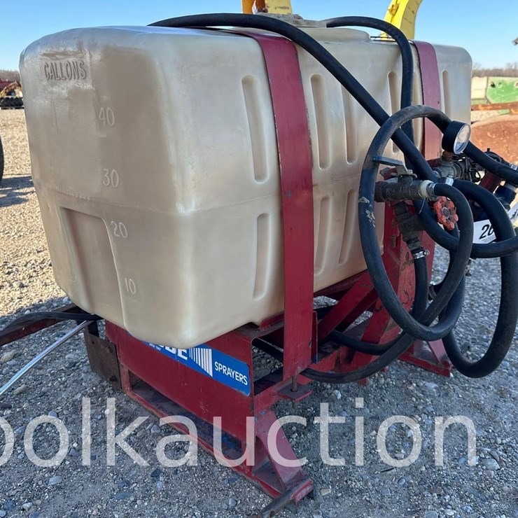 2671 - SKIBBE 3 POINT SPRAYER w/ 40 GAL. TANK