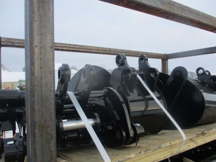 #6638-•-mini-excavator-attachment-package-qty-(8)-rake,-ripper,-grapple,12inch-auger,-16-inch-auger,8inch-narrow-bucket;-24inch-bucket,-32inch-bucket-image-3