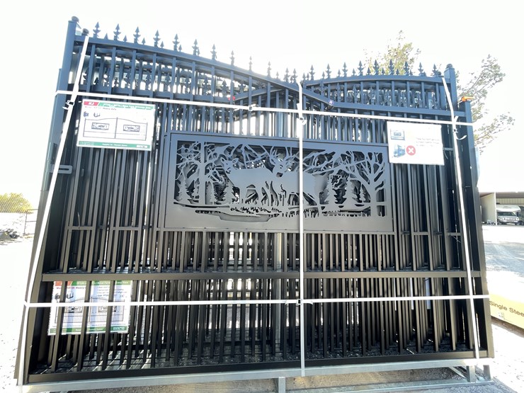 #3807-•-deer-motif-style-driveway-gates-image-4