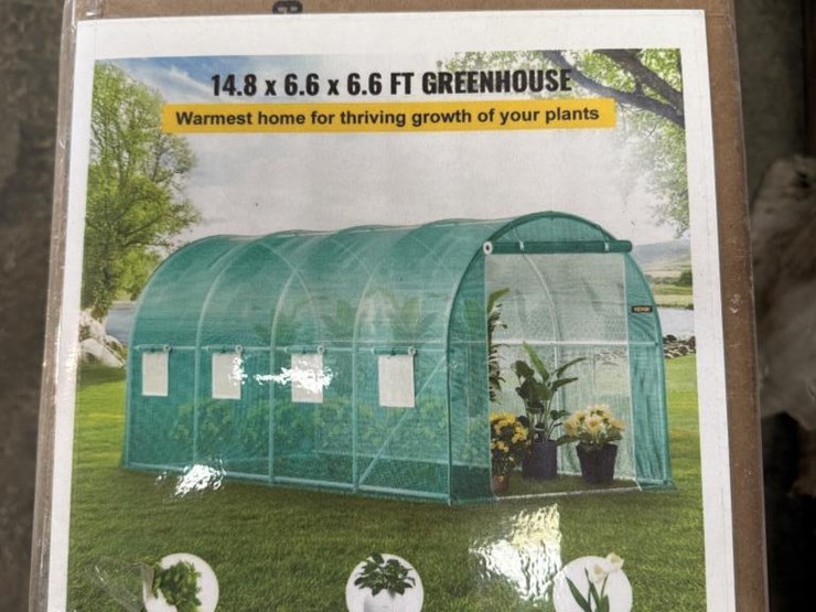 #163-•-vevor-green-house---nib---14.8"-x-6.6'-x-6.6'-image-1